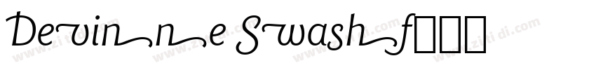 Devinne Swash字体转换